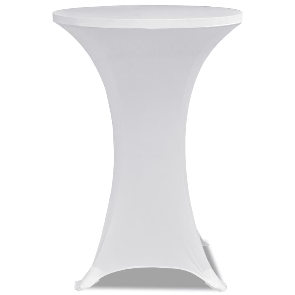 2 x Stretch Table Cover for Bar Table Ø60 cm white