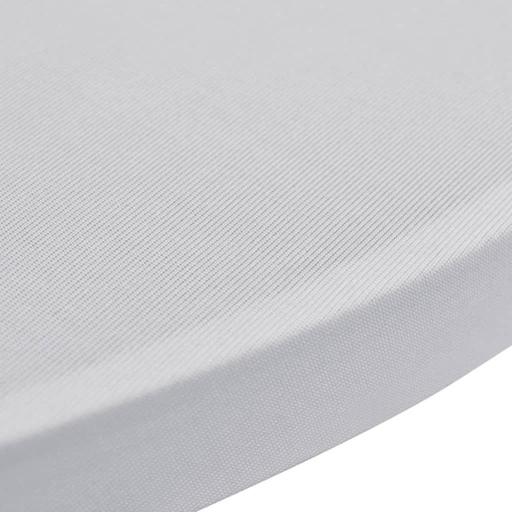 2 x Spandex Poseur Table Cover Ø80 cm white