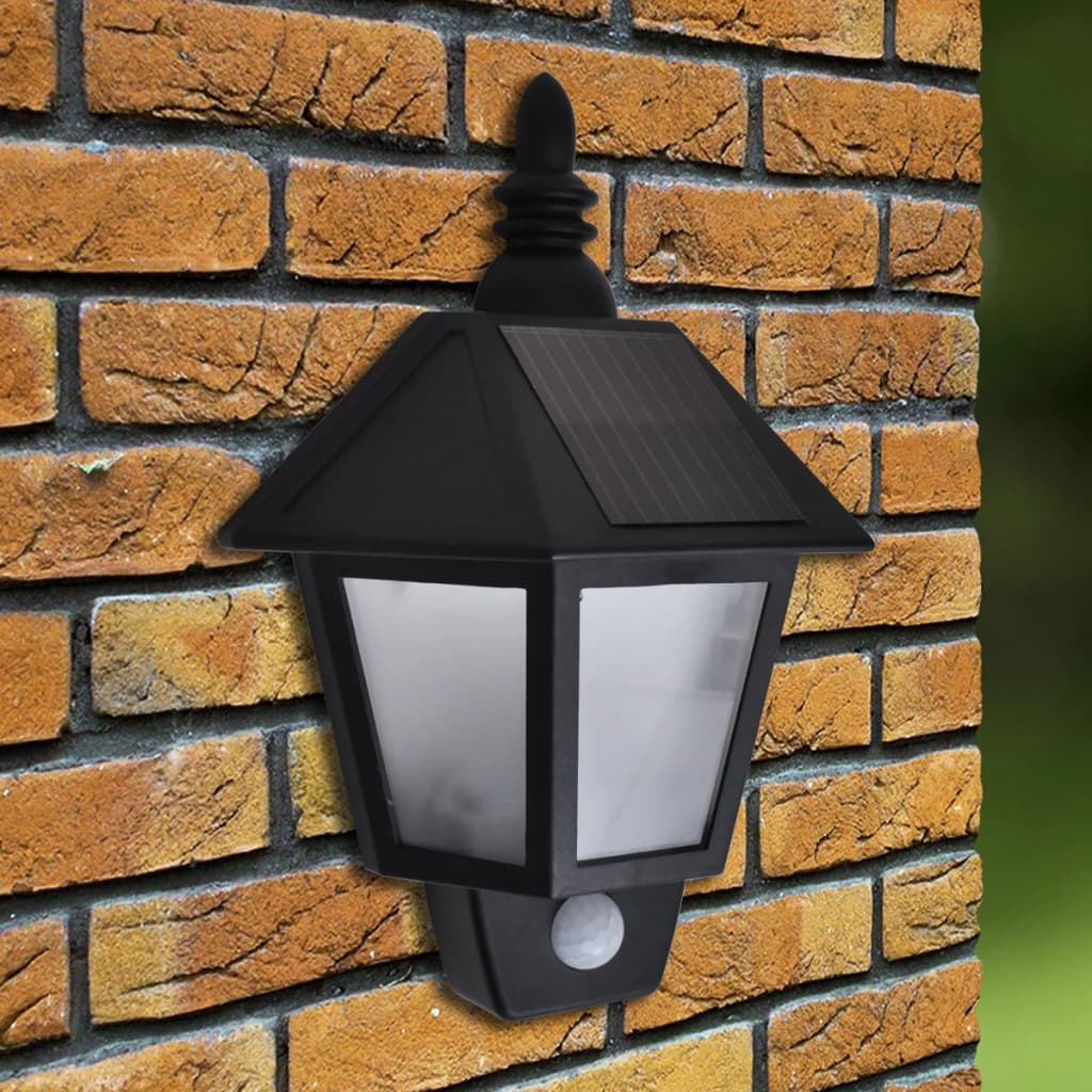 Solar Wall Lights with Motion Sensor, 2 pcs