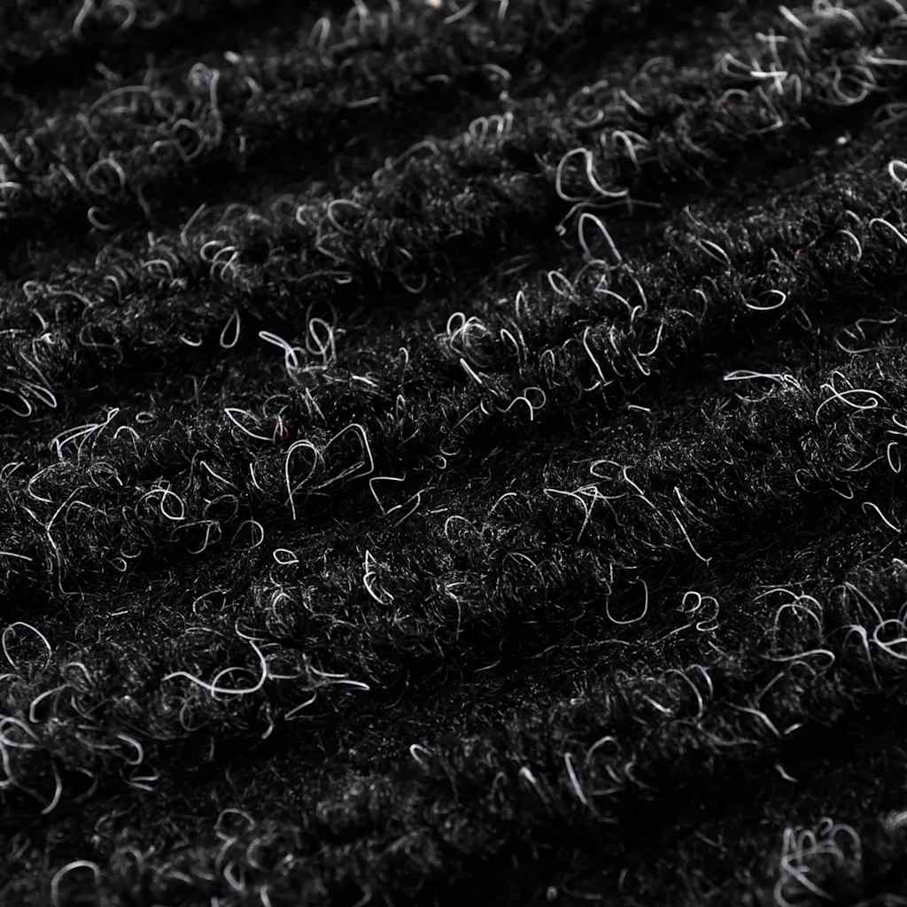 Doormat Black 120 x 180 cm PVC