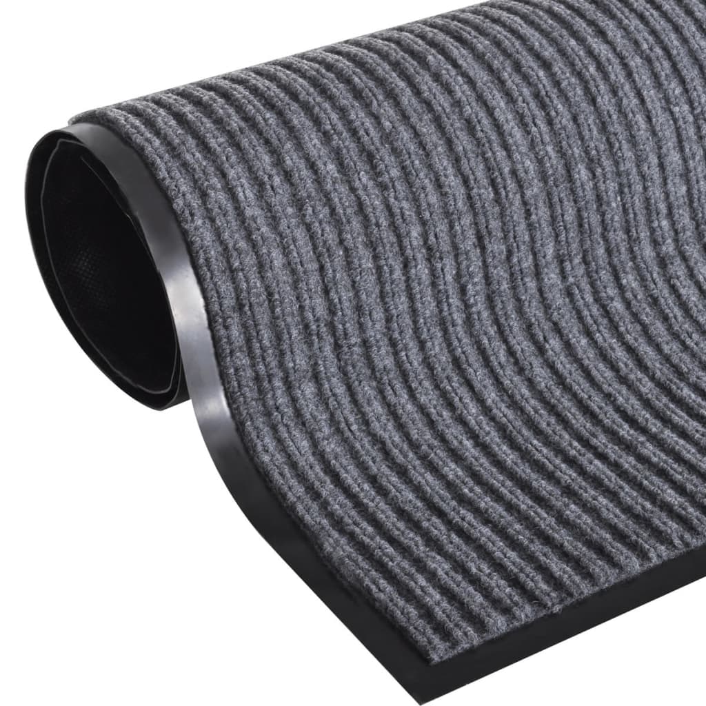 Türmatte Grau 90 x 150 cm PVC