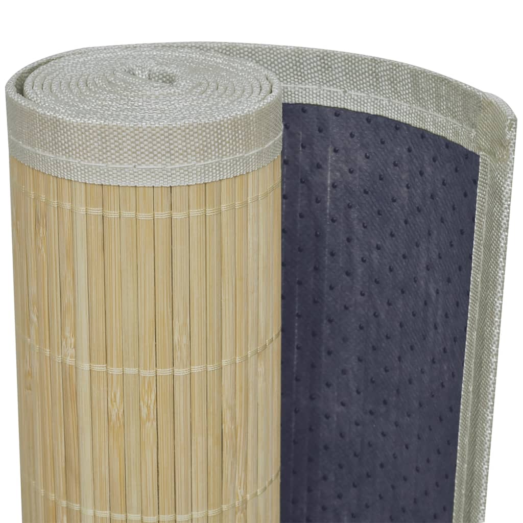 Bamboo Rug Natural Rectangular 80x300 cm