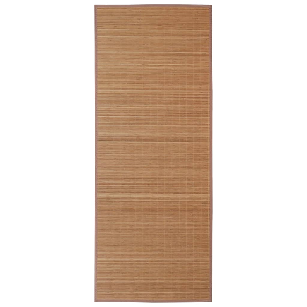 Tapis en bambou marron rectangulaire 150x200 cm