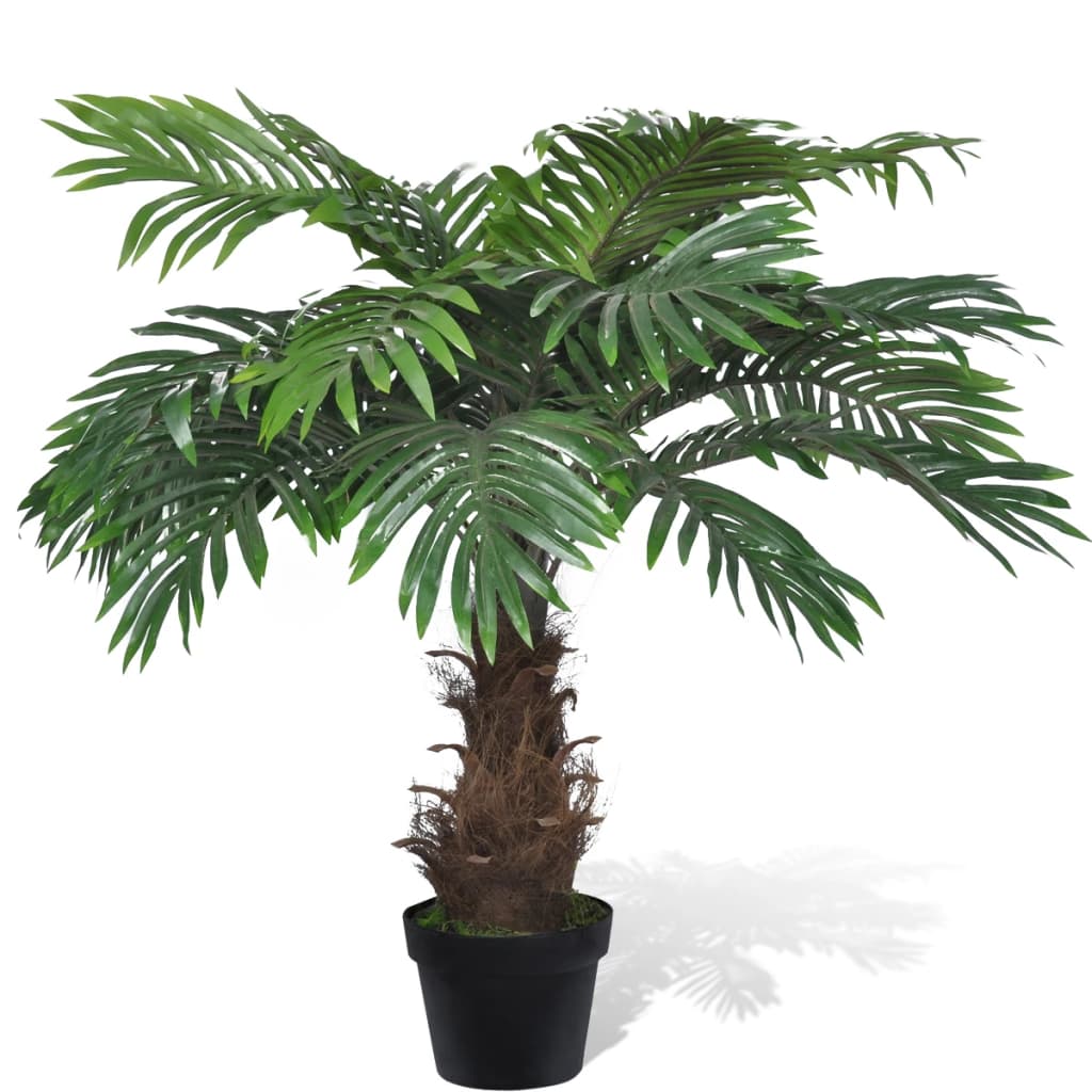 Cycas artificiel réaliste avec pot 80 cm