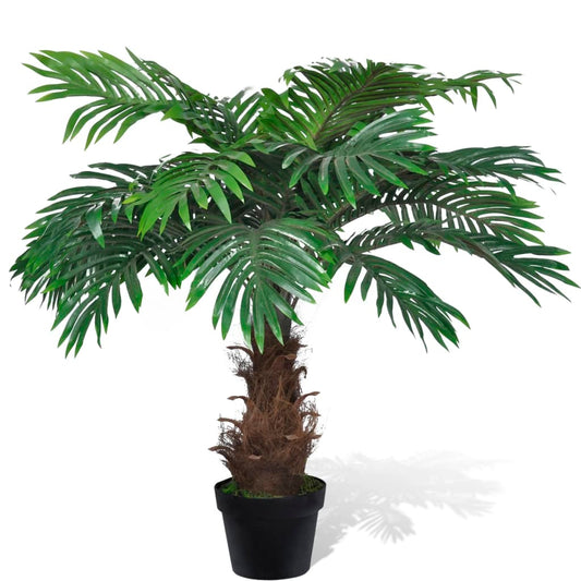 Cycas artificiel réaliste avec pot 80 cm