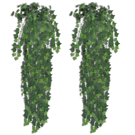 Lierre artificiel vert 90 cm 2 pièces