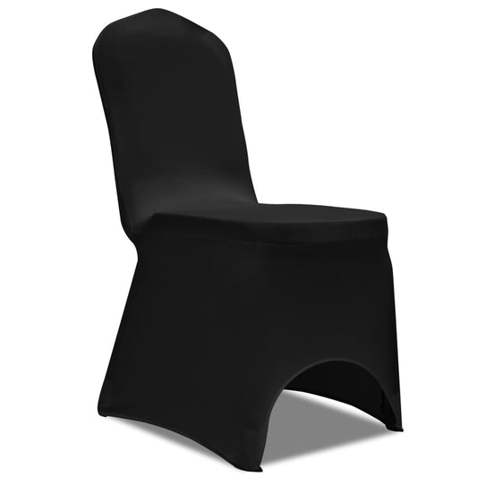 50 x Housse de chaise extensible noire