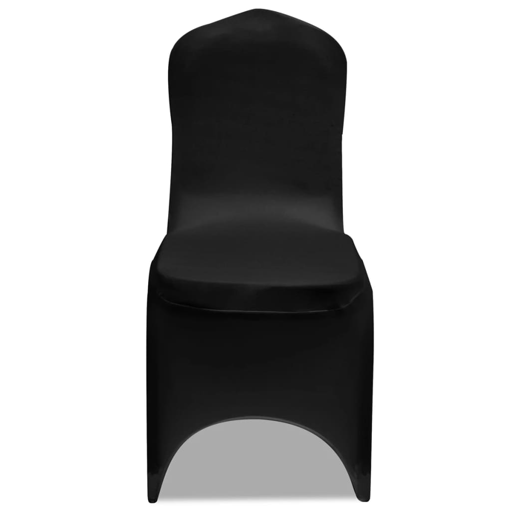 50 x Housse de chaise extensible noire