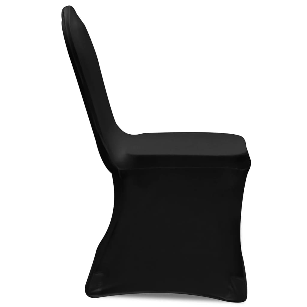 50 x Housse de chaise extensible noire