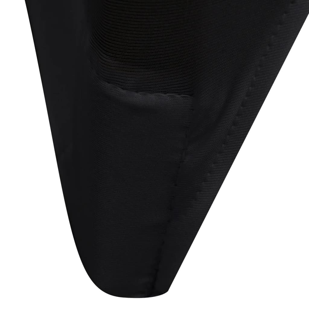 50 x Housse de chaise extensible noire
