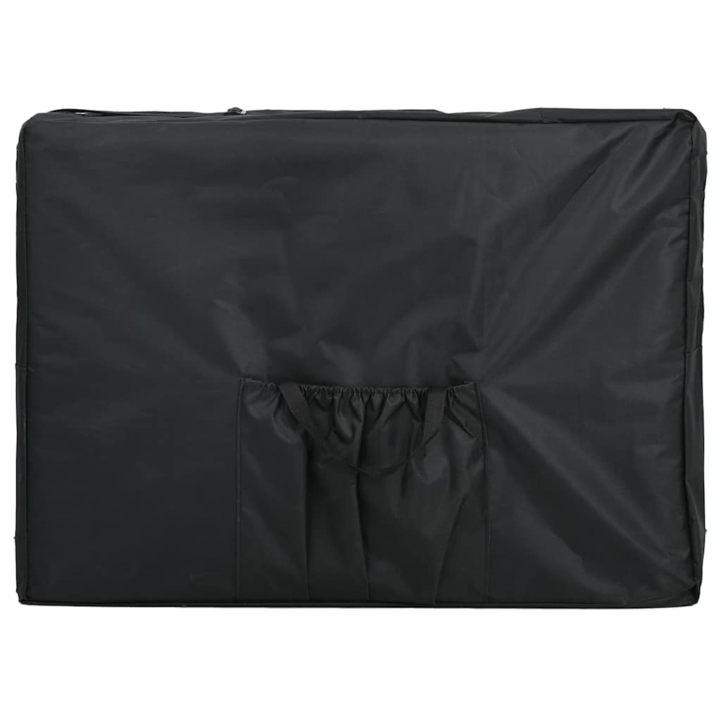Portable Massage Table 4-Zone with Aluminum Frame Black