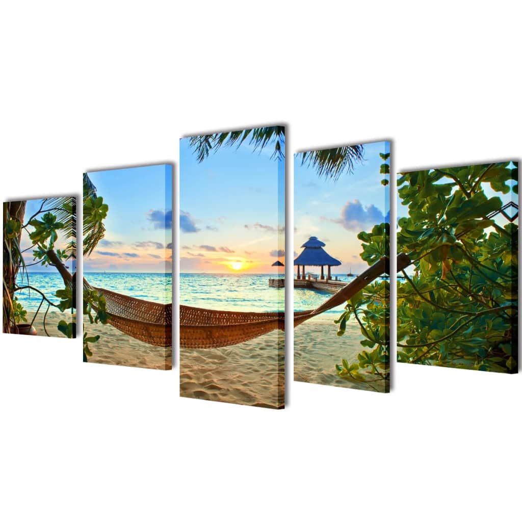 Pictures Decoration Set Hammock 200 x 100 cm