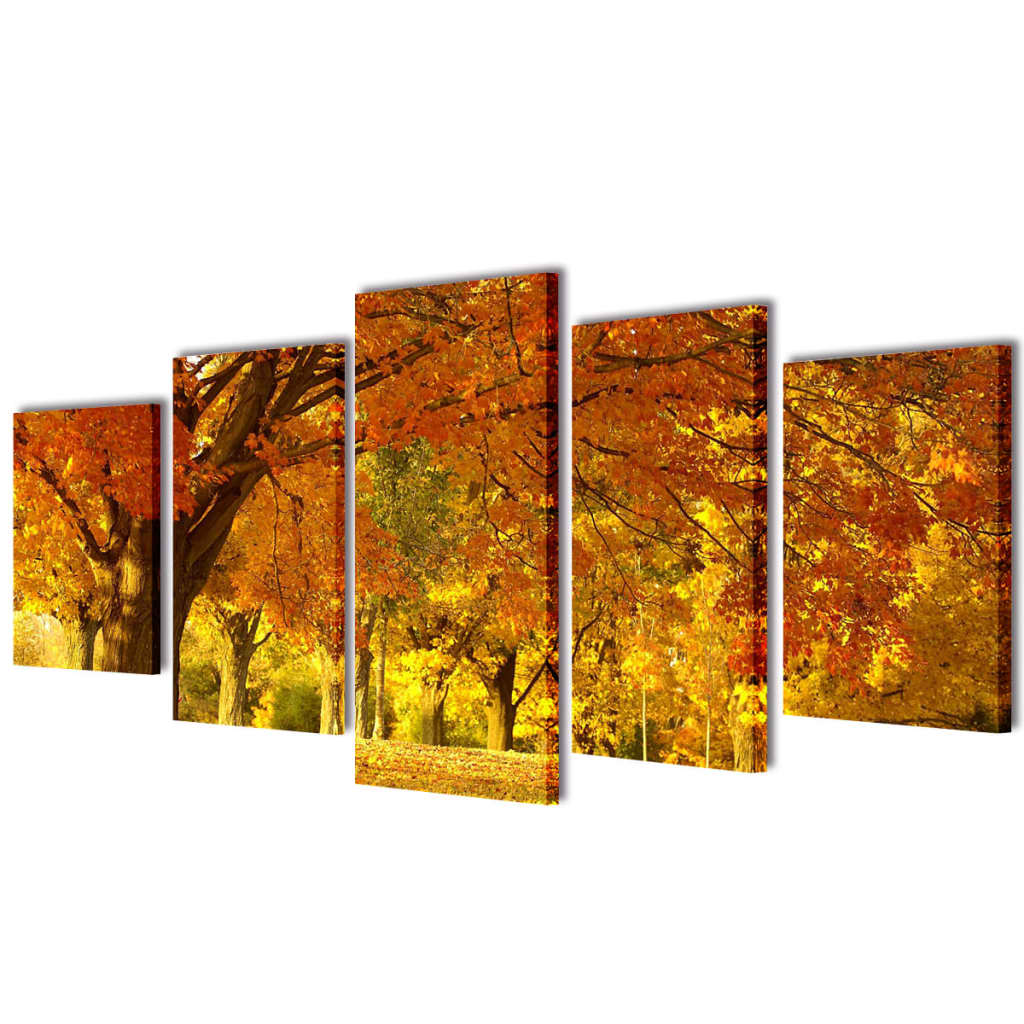 Pictures Decoration Set Maple 100 x 50 cm