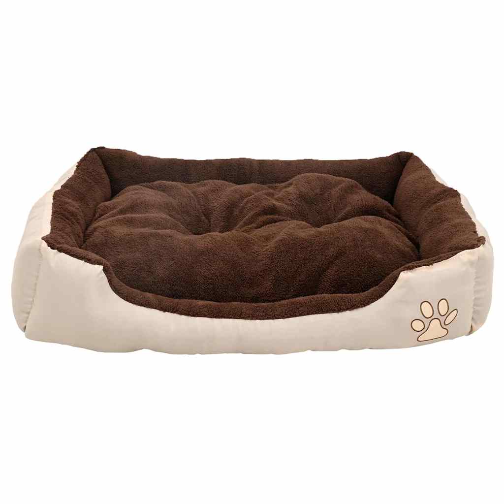 Warmes Hundebett mit Polsterkissen L