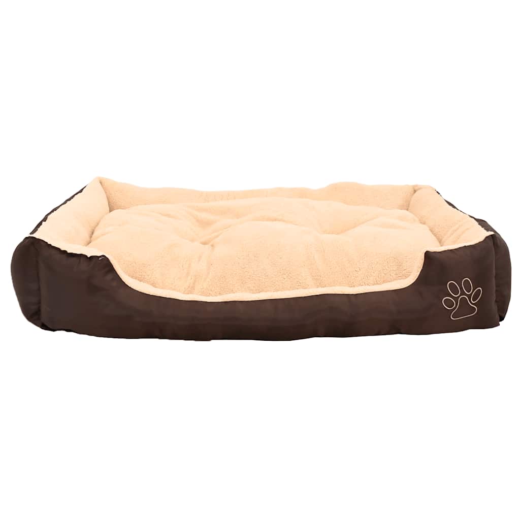 Warmes Hundebett mit Polsterkissen L