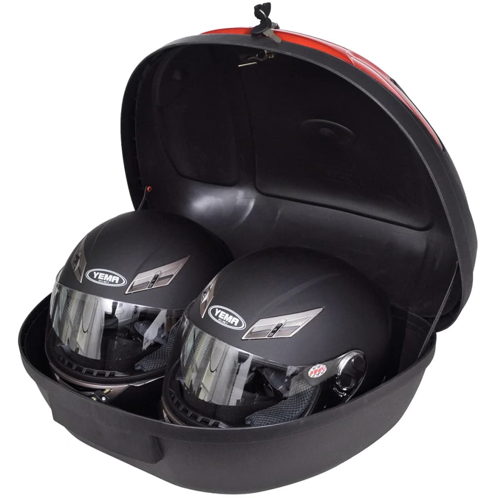 Top case moto 72 L pour 2 casques