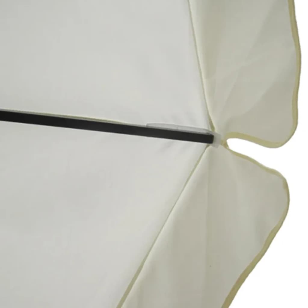 Sonnenschirm Aluminium Tragbarer Sonnenschirmständer Weiß