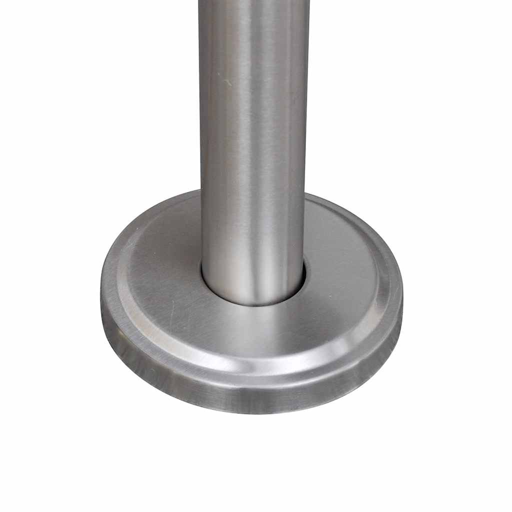 Boîte aux lettres double en inox avec support