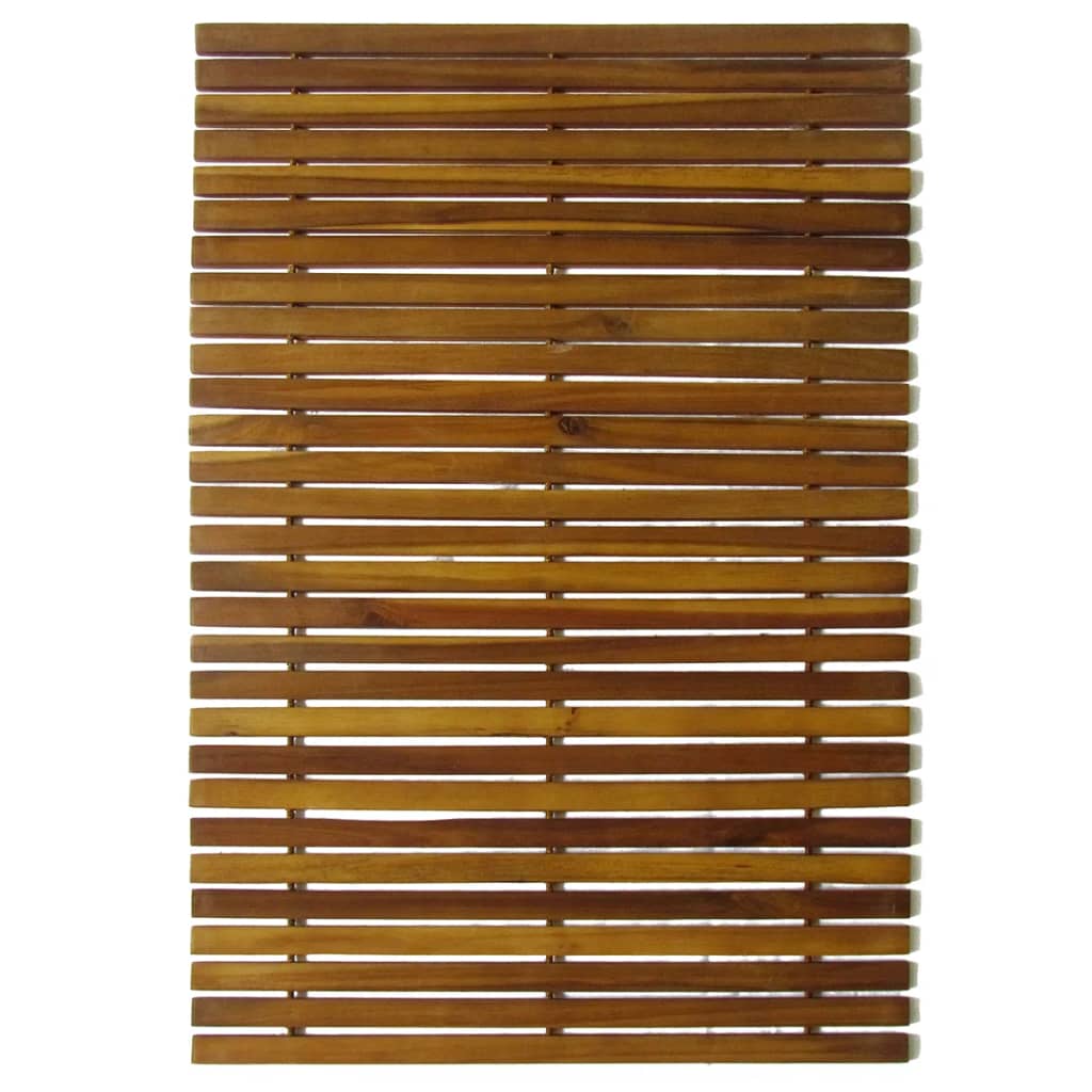 3 x tapis de bain en bois d'acacia 80 x 50 cm