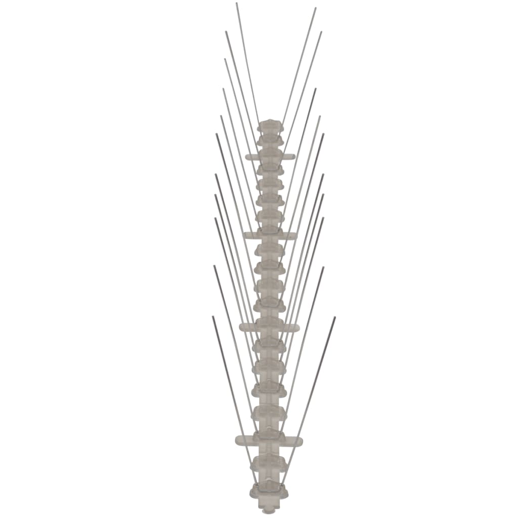 Lot de 6 pics anti-oiseaux 3 m plastique 2 rangées