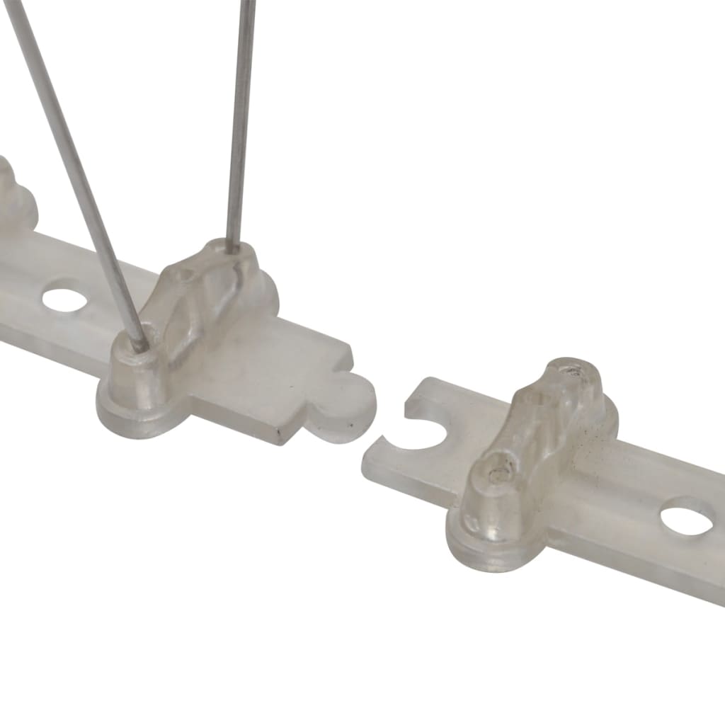 Lot de 6 pics anti-oiseaux 3 m plastique 2 rangées
