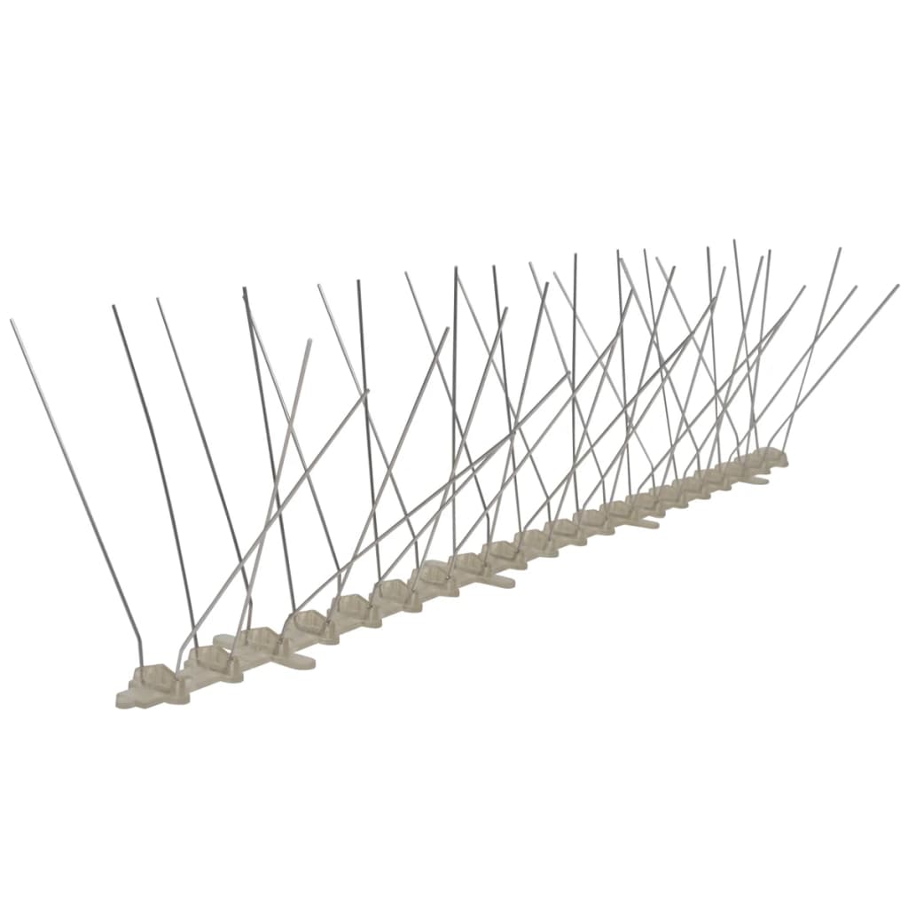6-piece Bird Repellent Spike Set 3 m Plastic 4-row