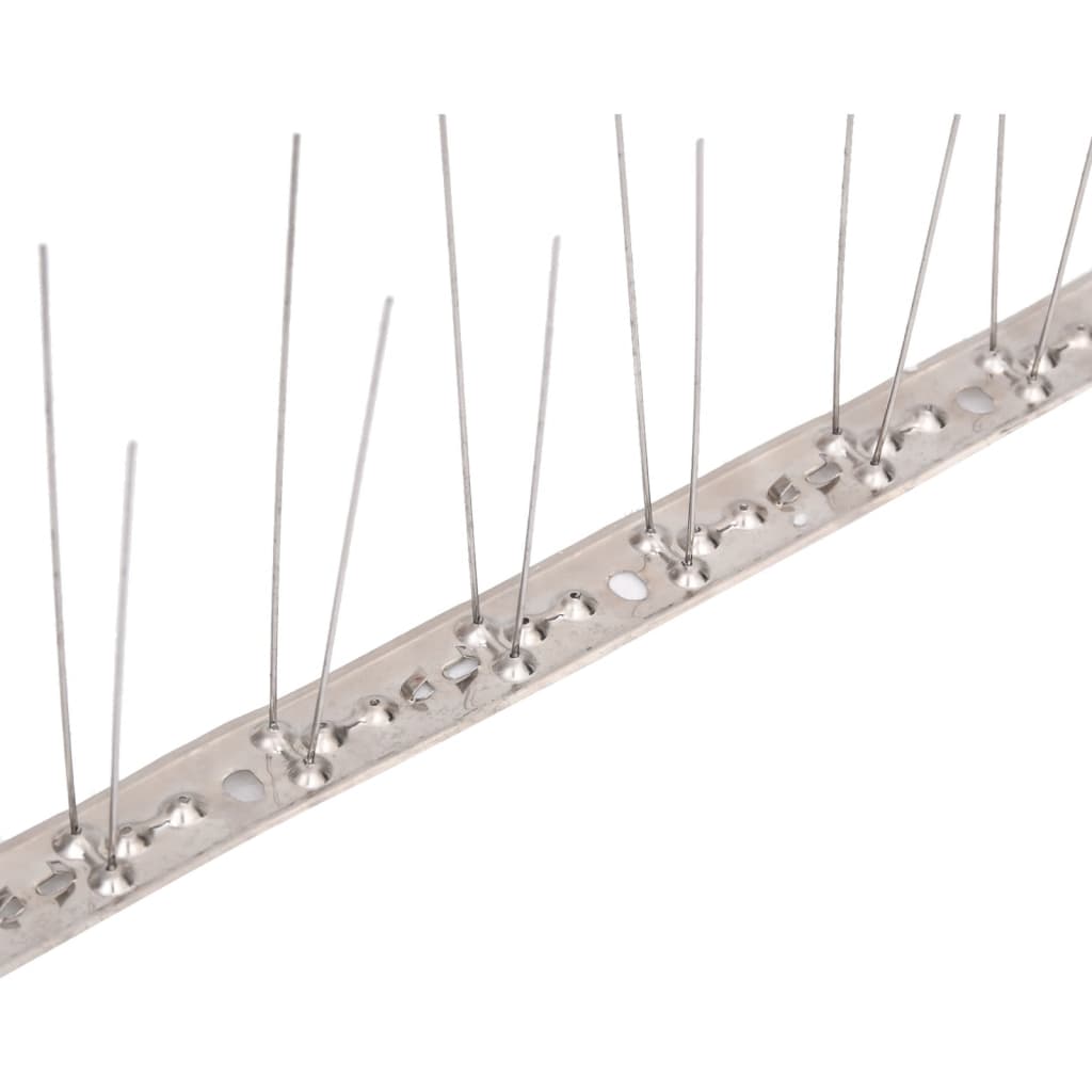 6-tlg. Taubenabwehr Spikes-Set Edelstahl 3 m 2-reihig