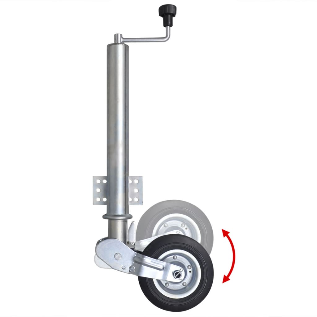 Roue jockey robuste de 60 mm, rabattable
