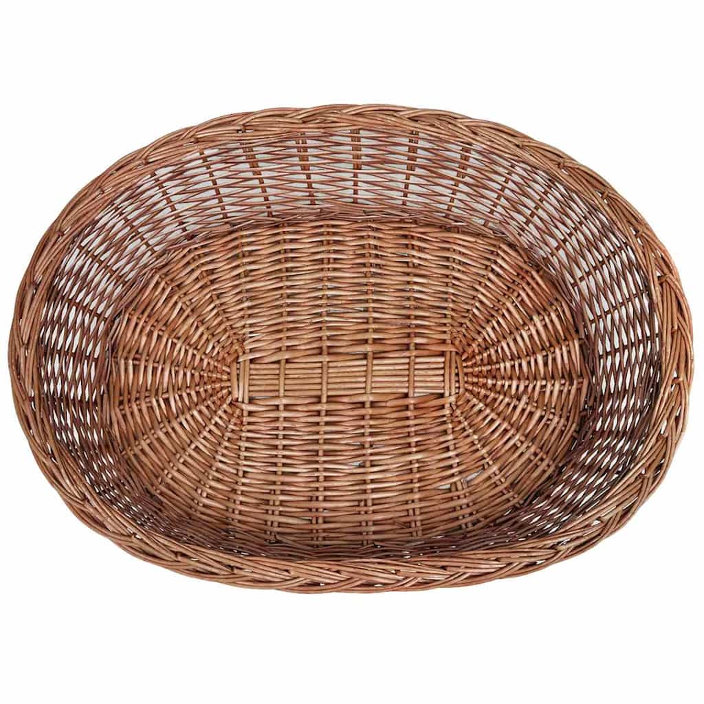 Hundebett aus Weide Natur 90 cm