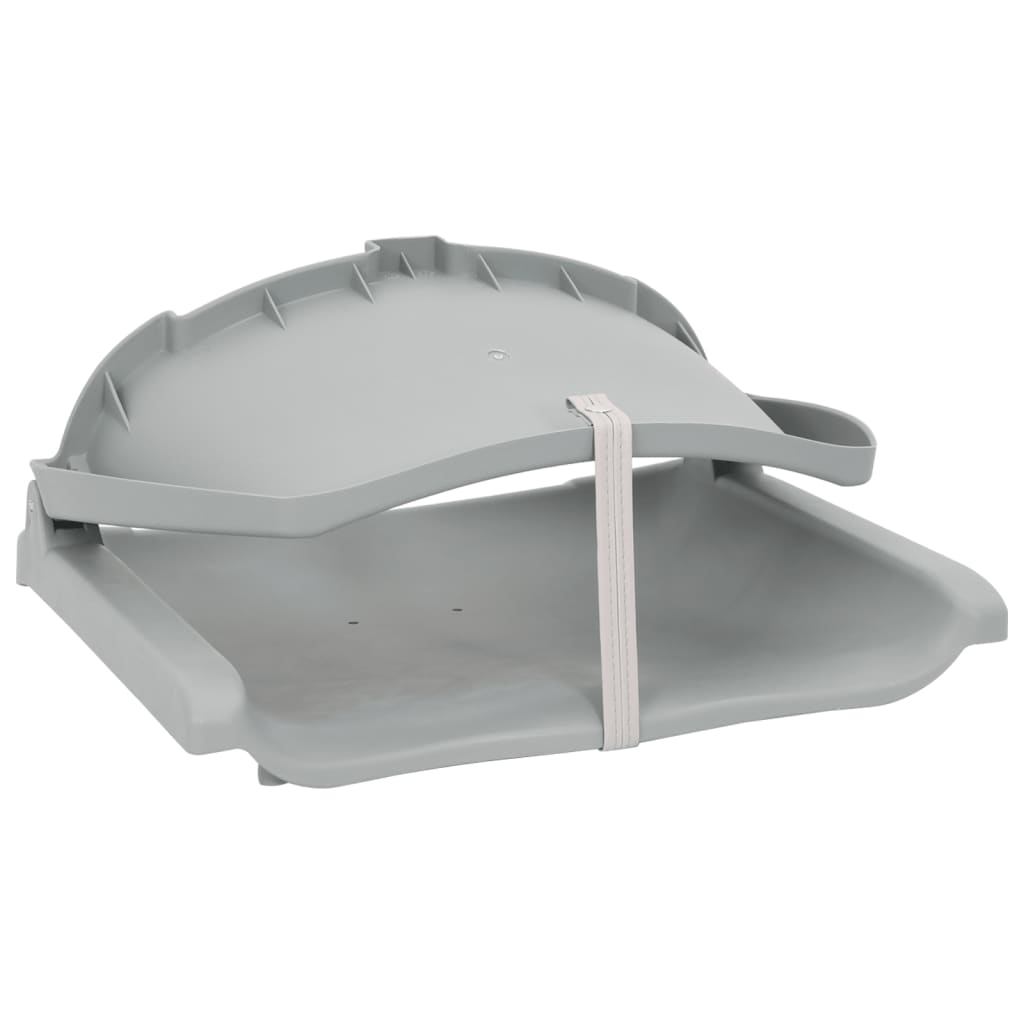 Lot de 2 sièges bateau pliables gris