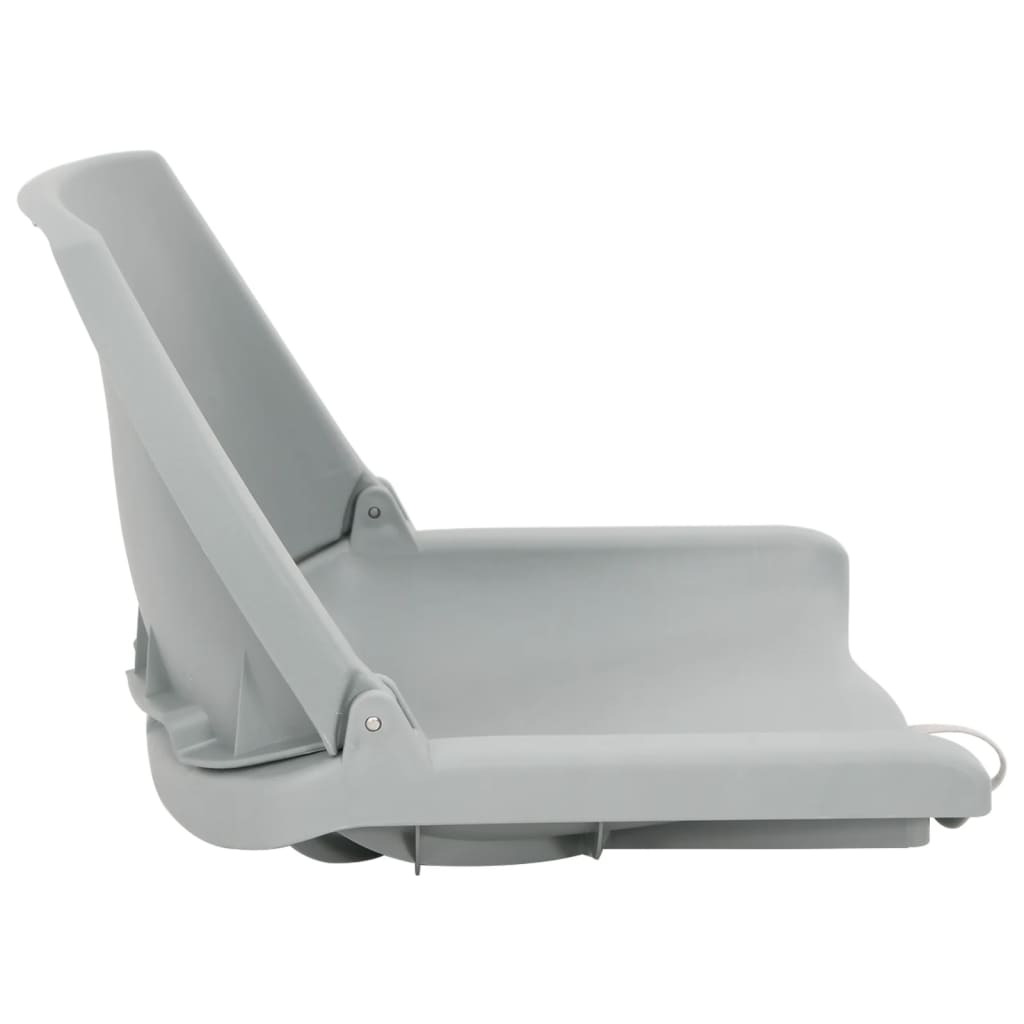 Lot de 2 sièges bateau pliables gris