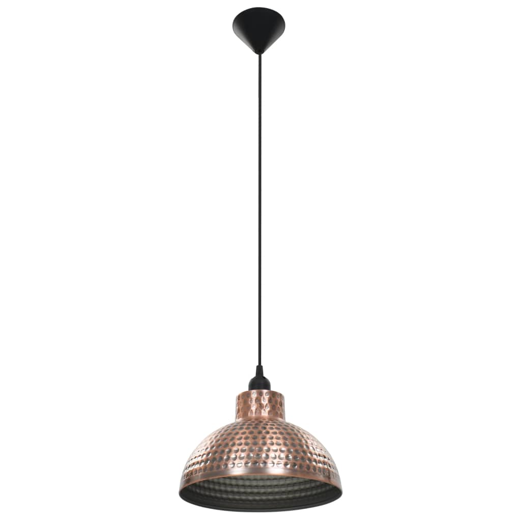 Ceiling lights 2 pcs, hemispherical, copper-coloured