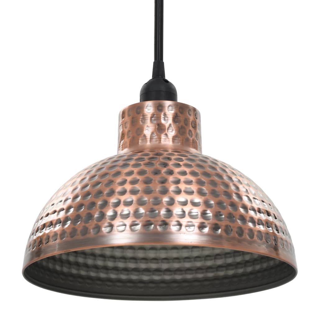 Ceiling lights 2 pcs, hemispherical, copper-coloured