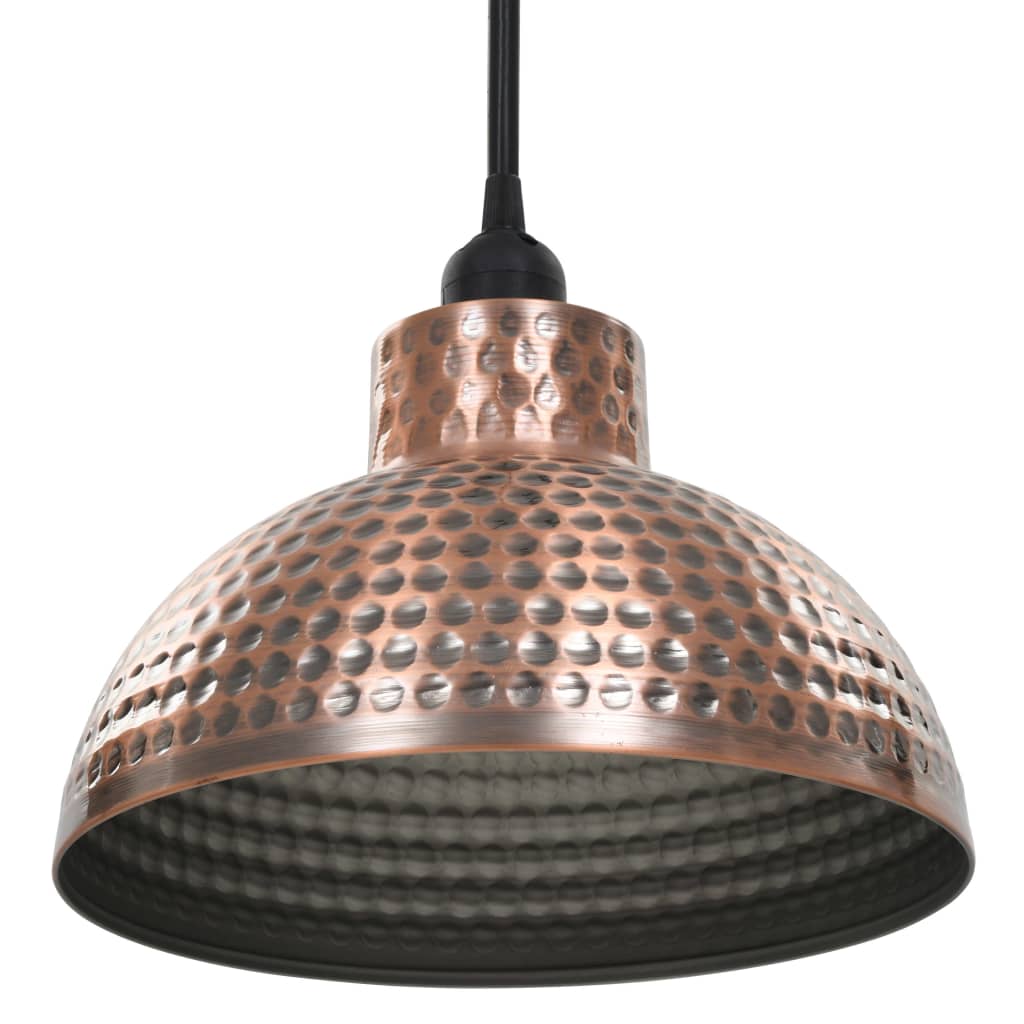 Ceiling lights 2 pcs, hemispherical, copper-coloured
