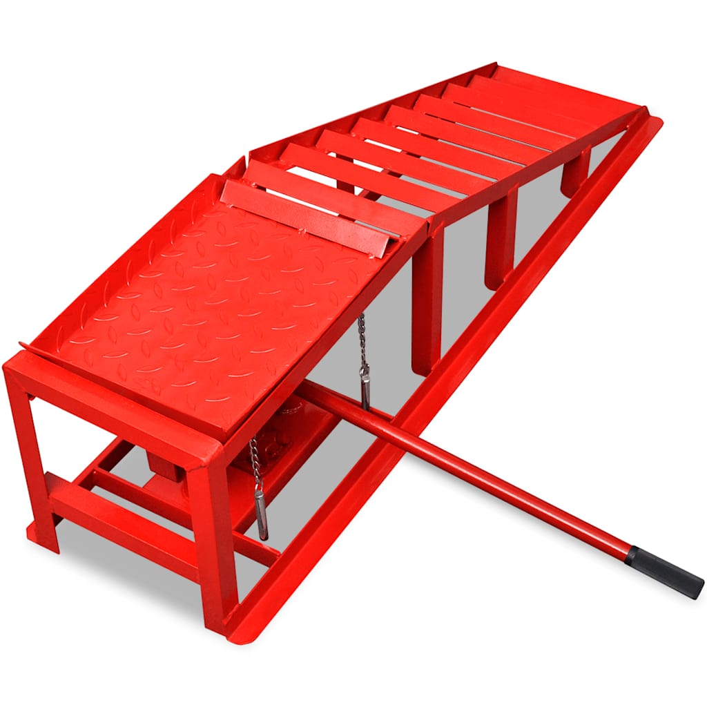 Rampes de chargement 2 pièces Rouge Acier