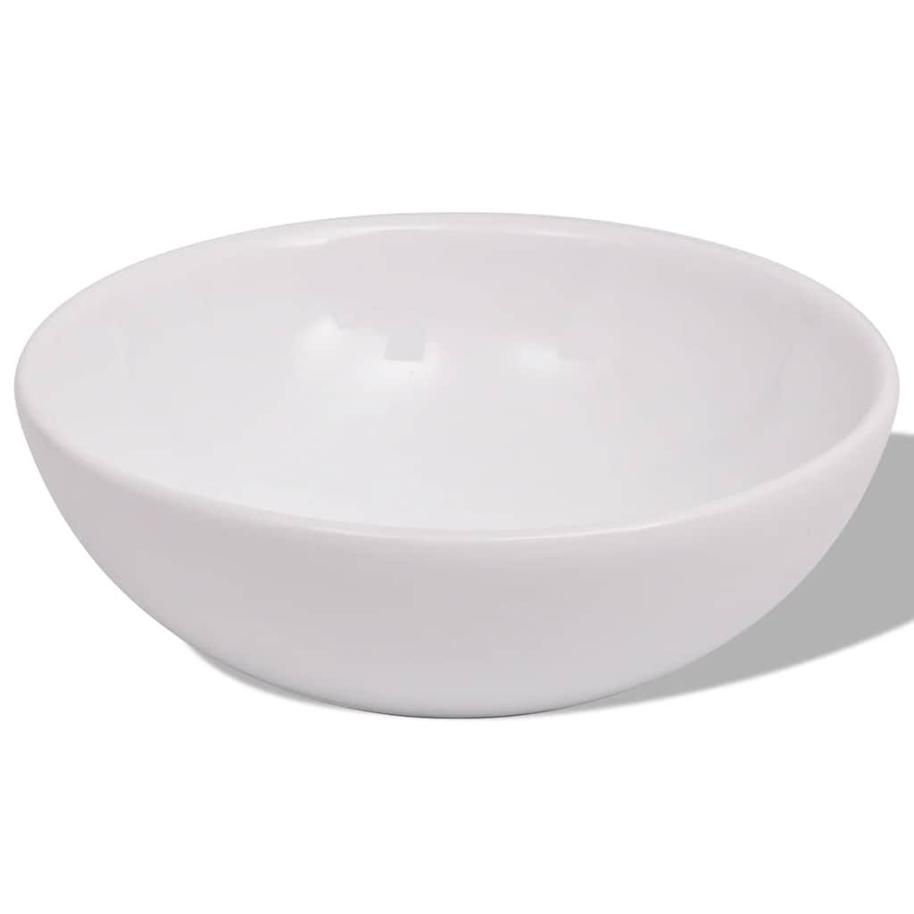 3-tlg. Badmöbel und Waschbecken Set Beige