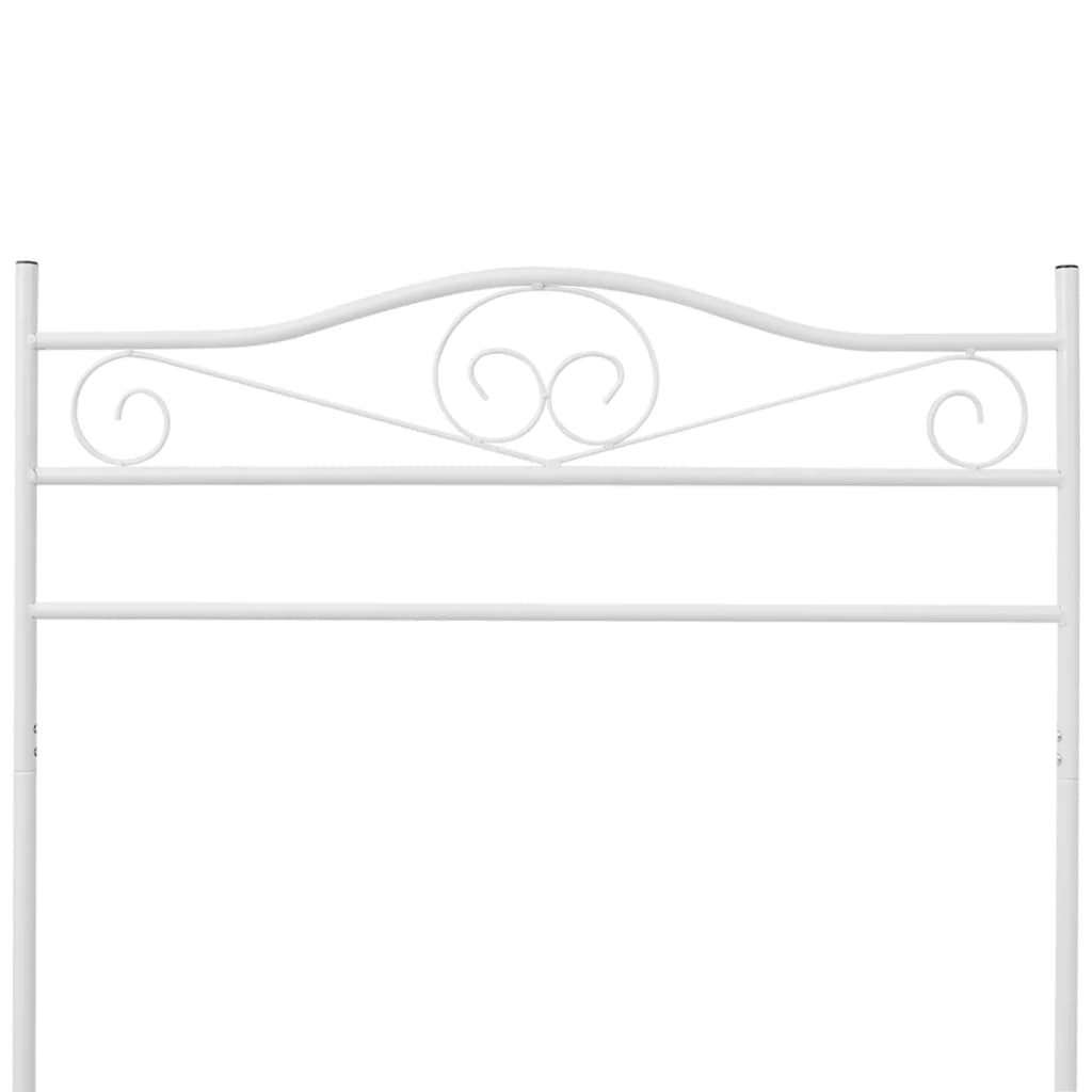 Portant à vêtements en acier blanc