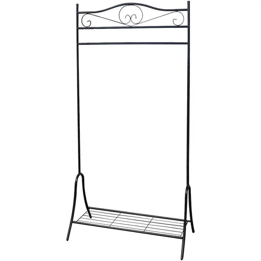 Clothes Rack Black Steel
