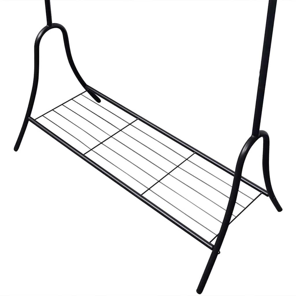Porte-manteau noir en acier
