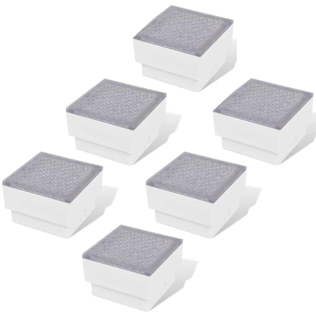 LED Outdoor Ground Lights 6 pcs. 100x100x68 mm