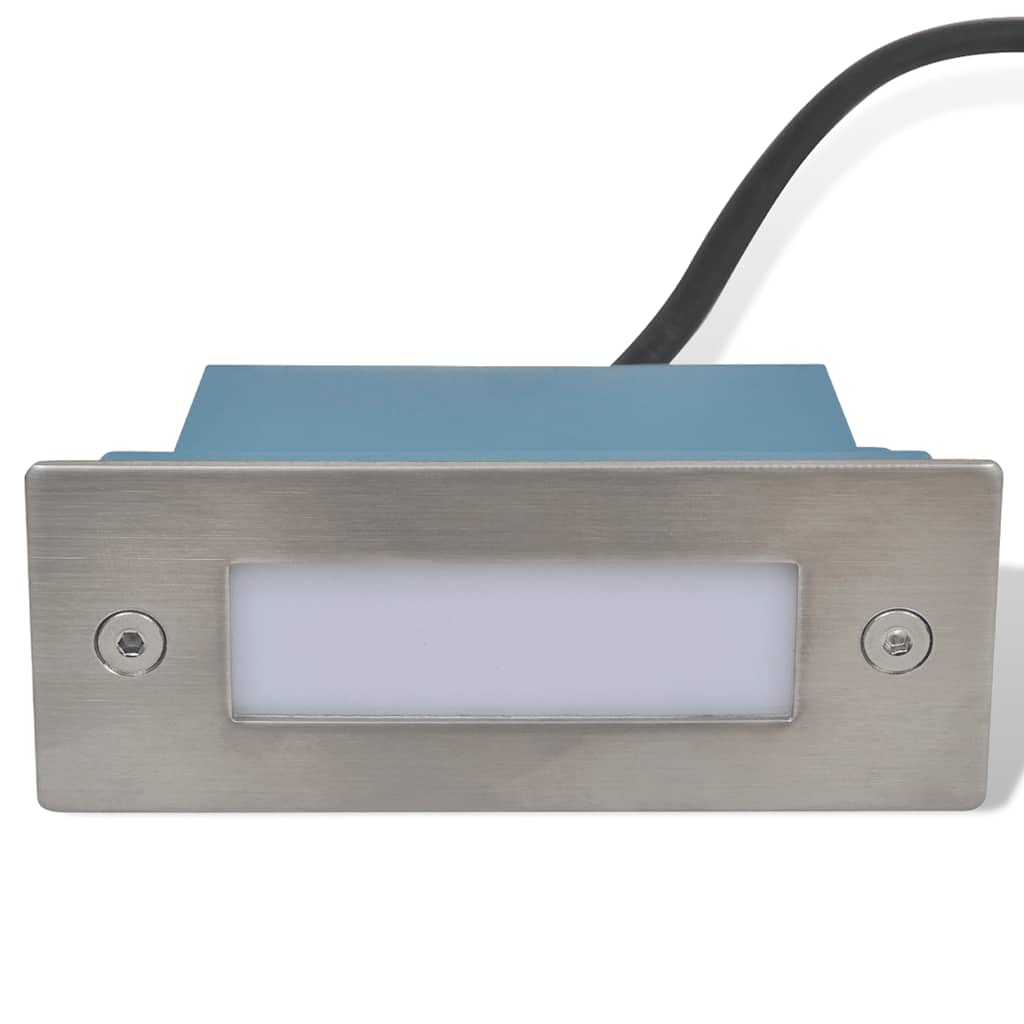 LED Recessed Wall Lights for Stairs 12 pcs. 44x111x56 mm