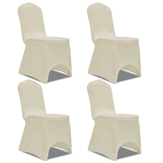 Stretch Chair Cover 4 Pieces Cream