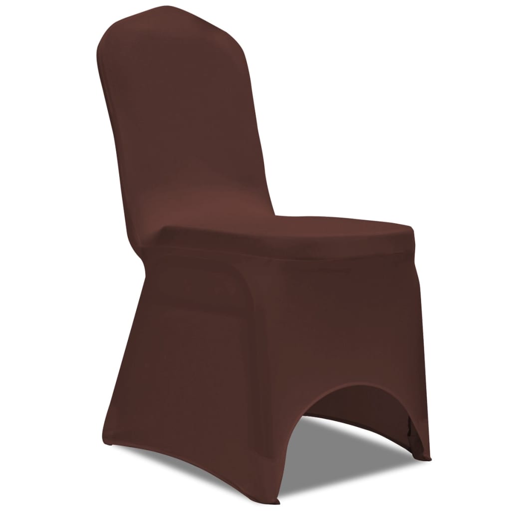 Stretch Chair Cover 4 Pieces Brown