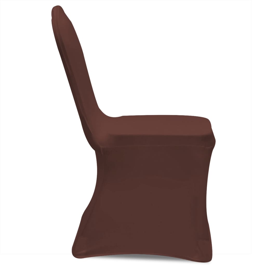 Stretch Chair Cover 4 Pieces Brown