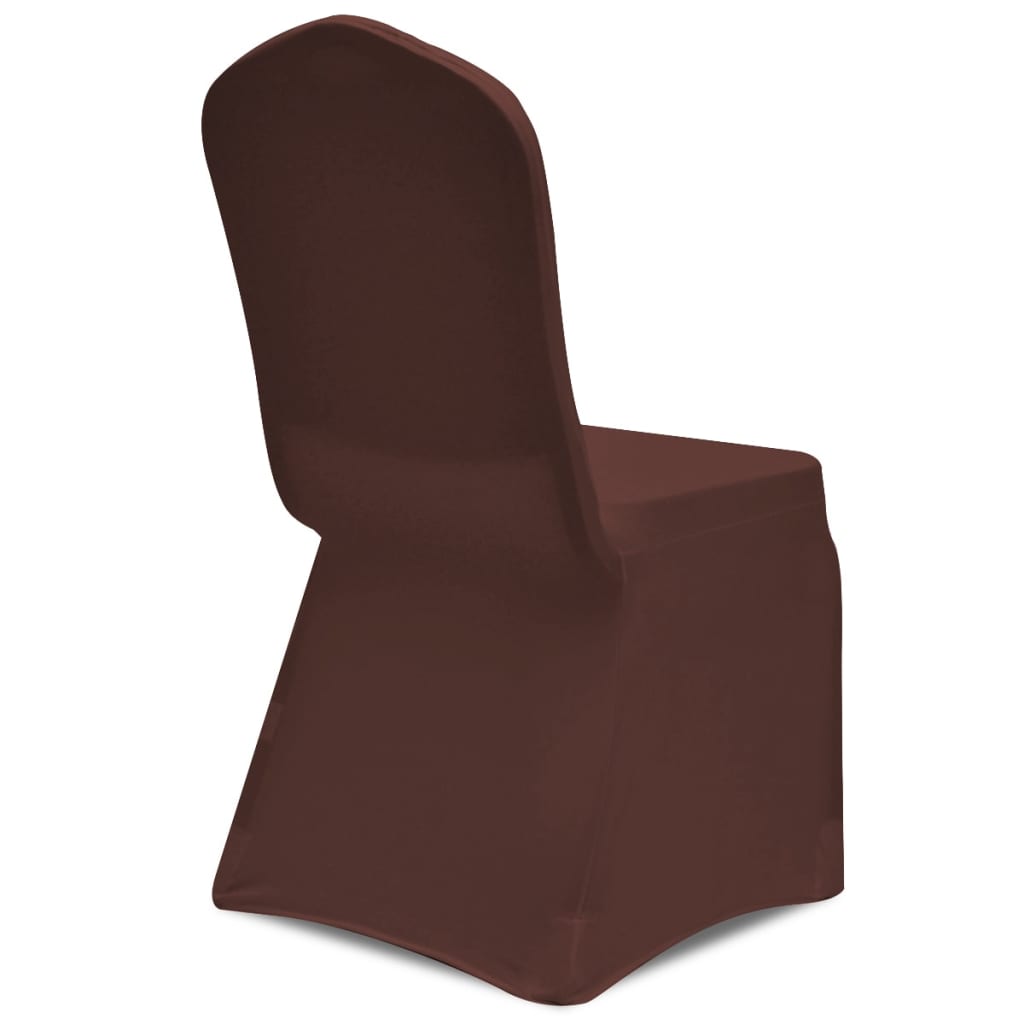 Stretch Chair Cover 4 Pieces Brown