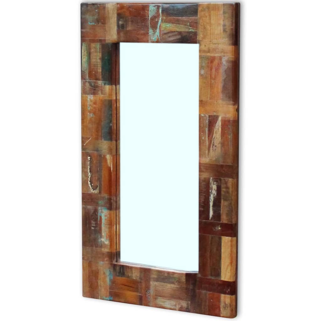 Miroir bois ancien 80x50 cm
