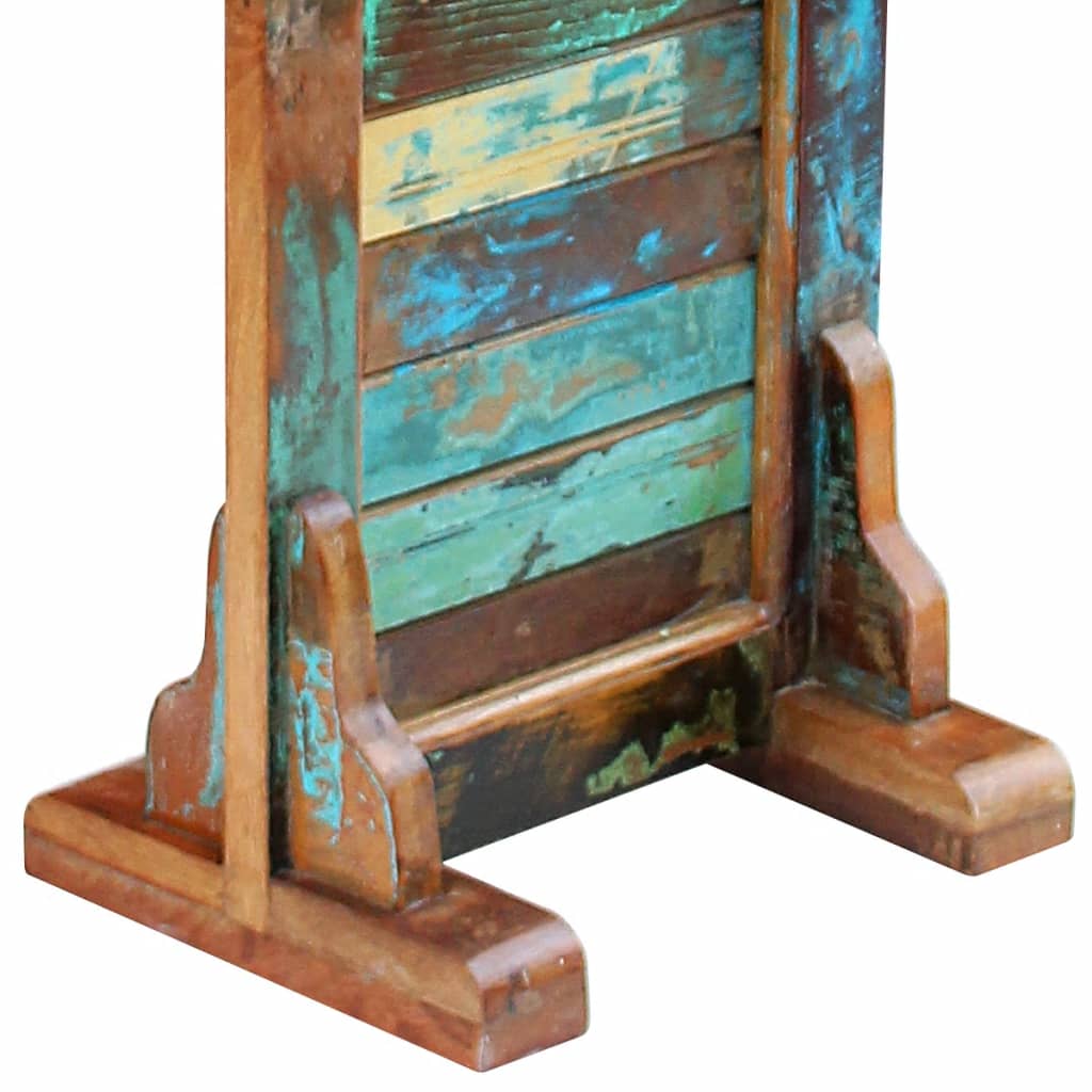 Miroir de vestiaire en bois recyclé 47x23x180 cm