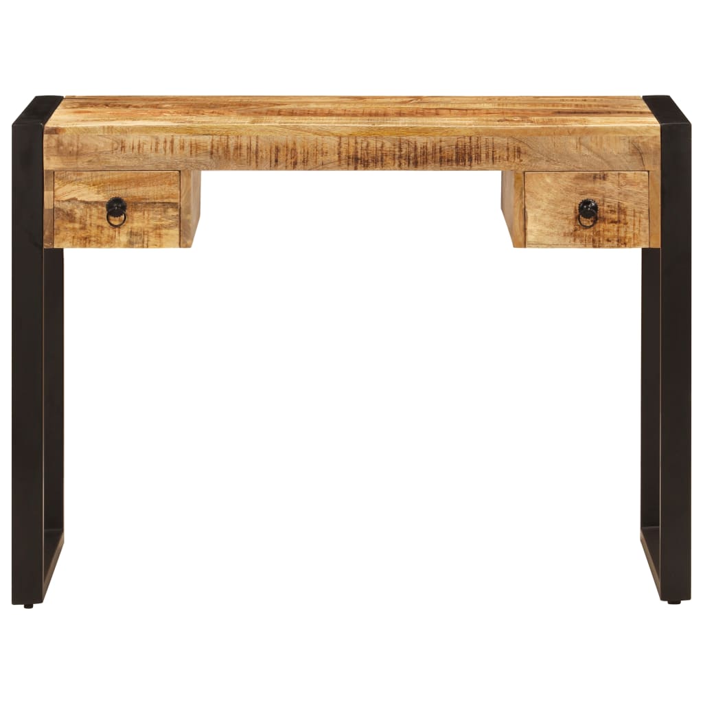 Bureau avec 2 tiroirs 110 x 50 x 77 cm Bois de manguier massif
