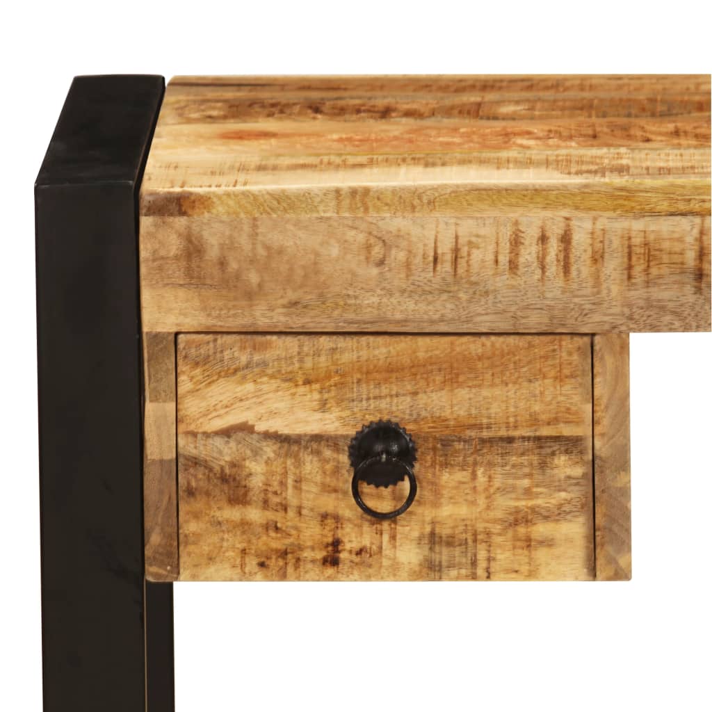 Bureau avec 2 tiroirs 110 x 50 x 77 cm Bois de manguier massif