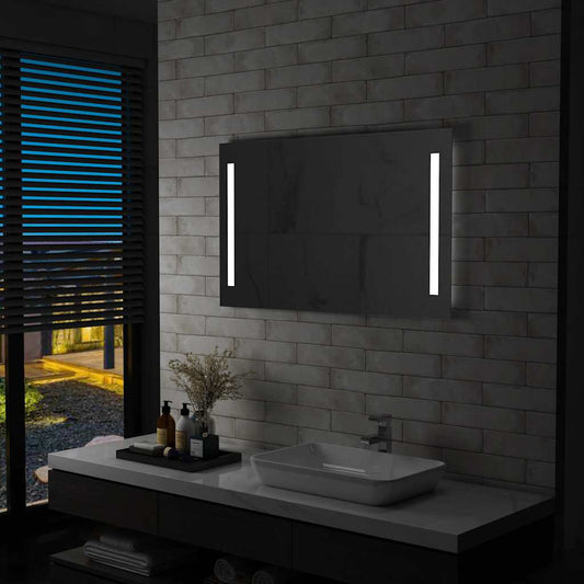 Badezimmer-Wandspiegel mit LEDs 100x60 cm
